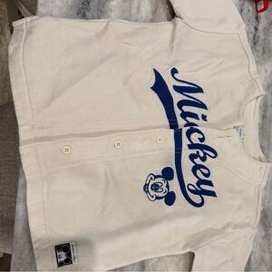 Old Navy White and Blue Disney Jersey